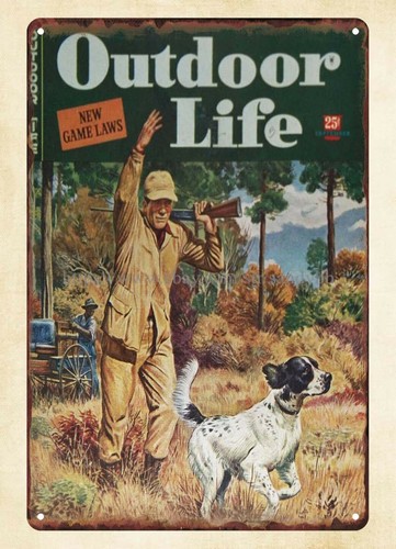 Outdoor Hunting Dogs - Обложка журнала OUTDOOR LIFE 1944 года