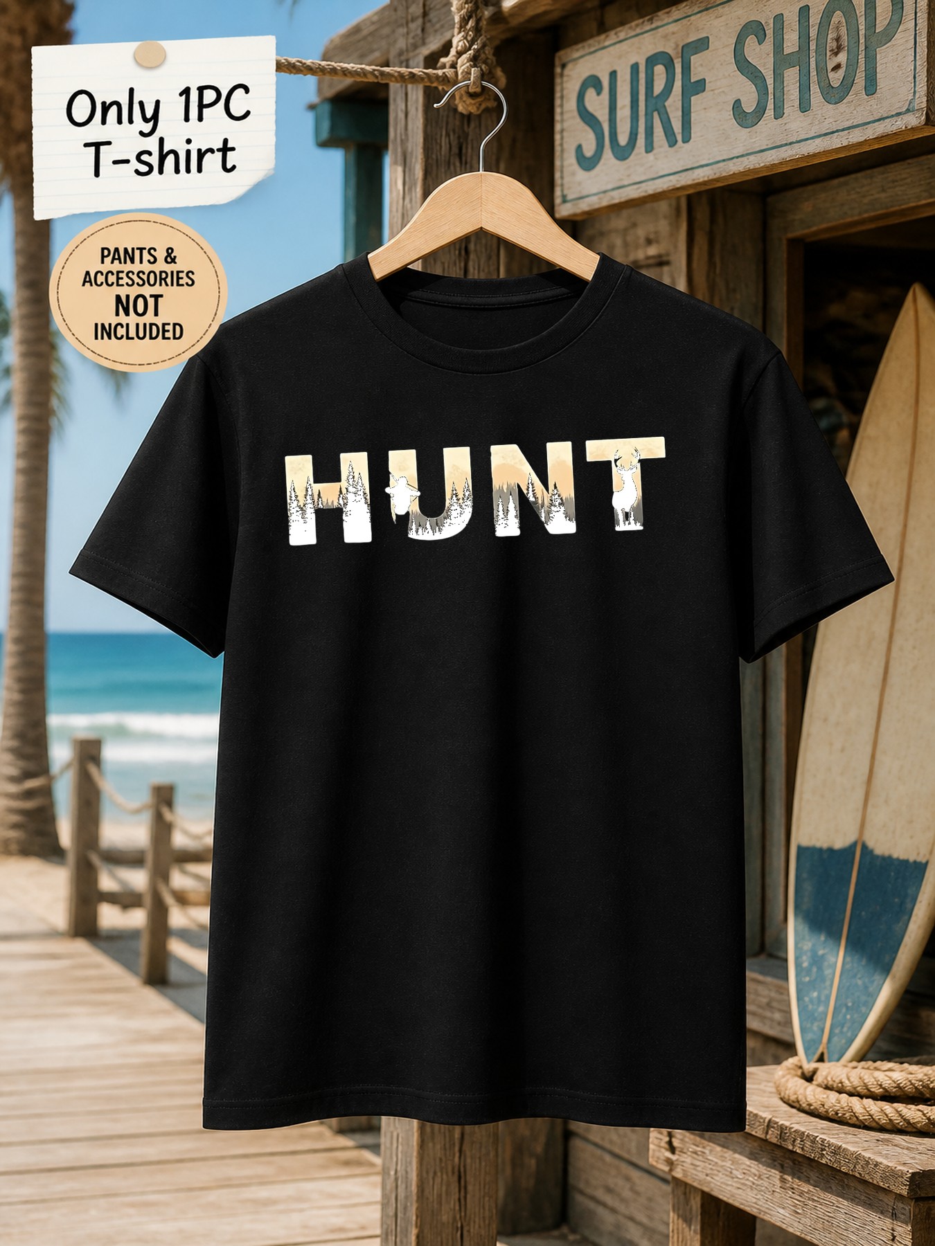 Outdoor Hunting Graphic Tees - 1 шт. Мужская футболка с принтом