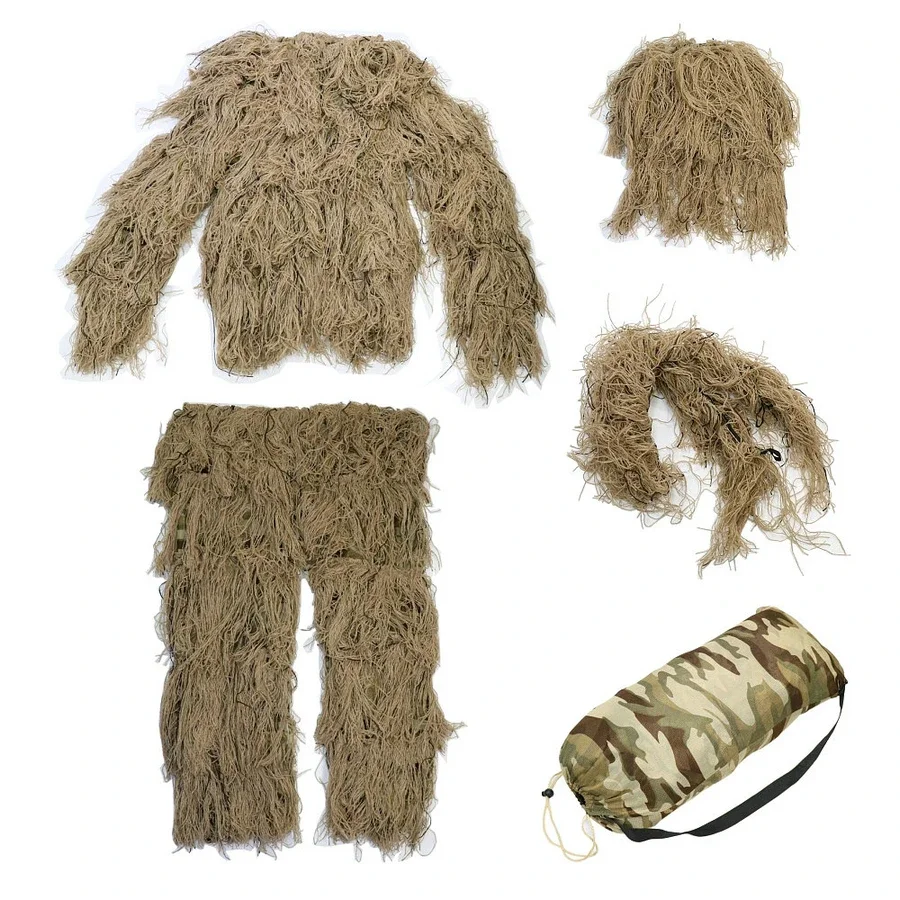 Ghillie Suit Woodland - Охотничий лесной 3D камуфляжный бионический снайперский