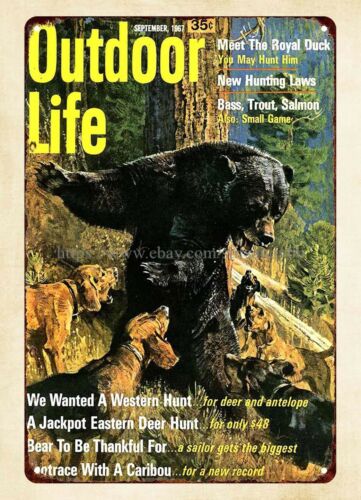 Outdoor Hunting Dogs - Декор для офиса, металлическая табличка с