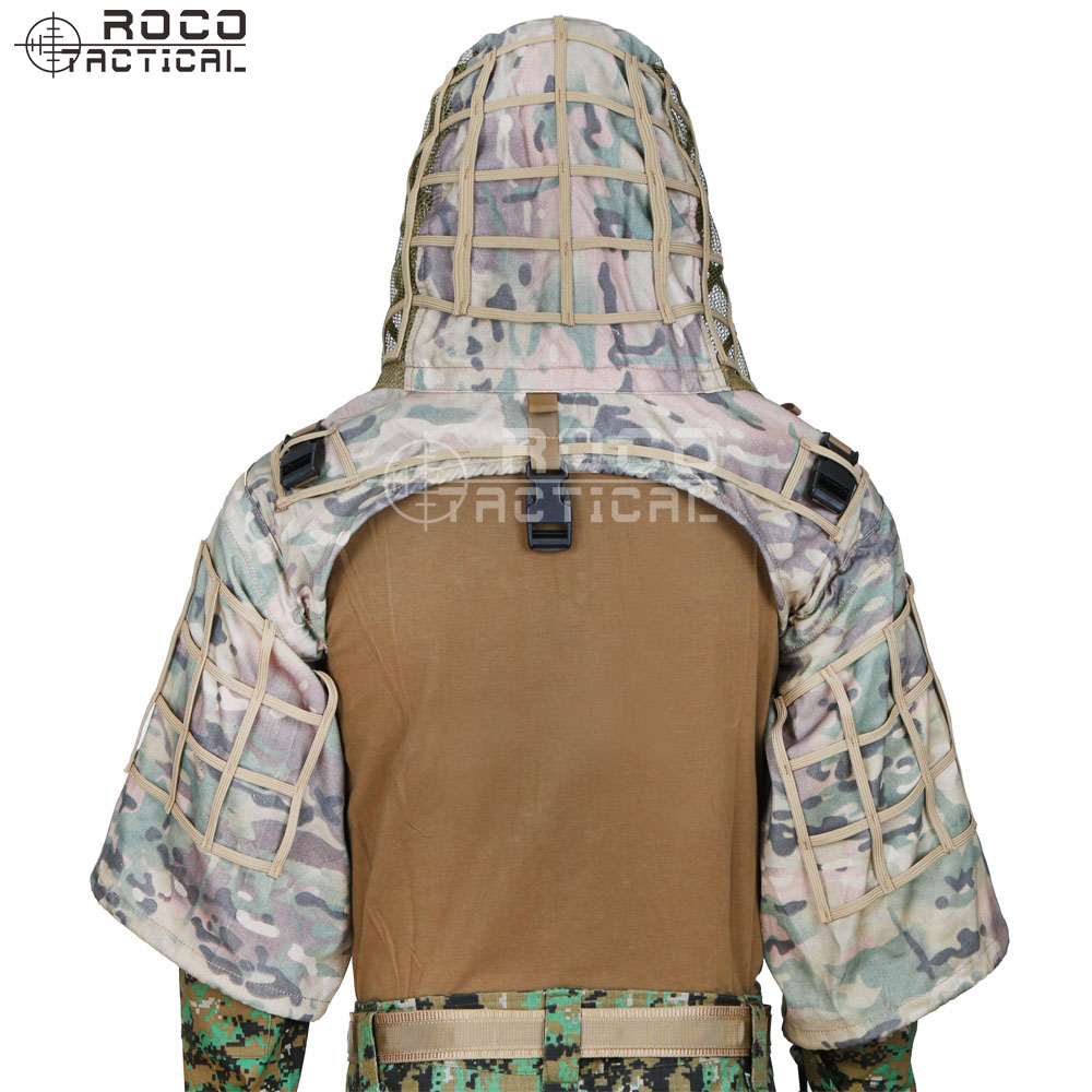 ROCOTACTICAL Военный снайперск – обзор и цена Ghillie Suit Woodland