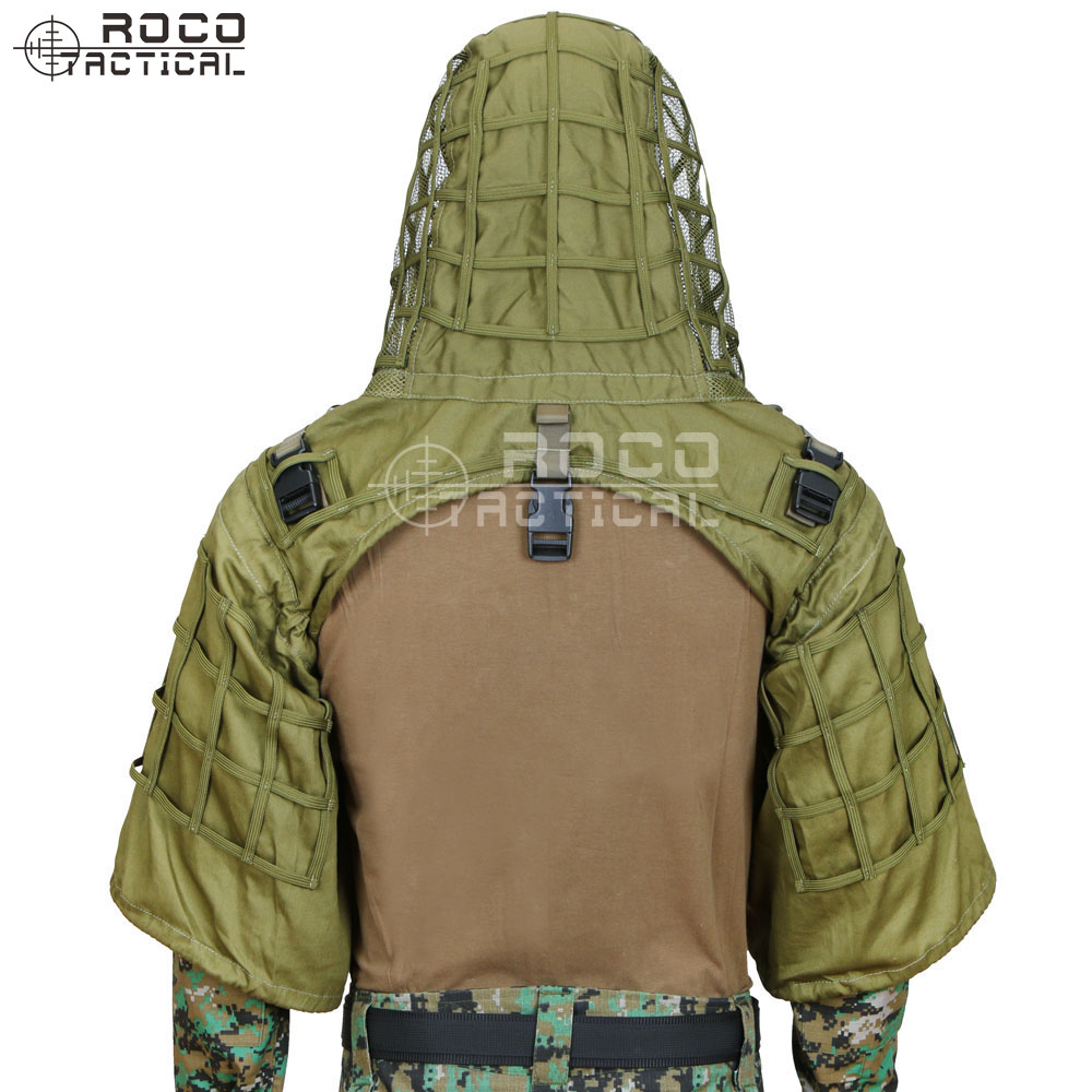 ROCOTACTICAL Военный снайперск – обзор и цена Ghillie Suit Woodland