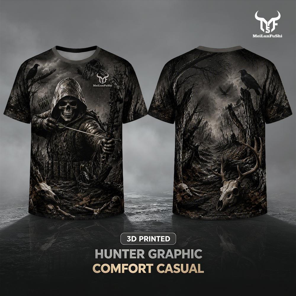 Футболка с 3D-принтом «Готичес – обзор и цена Outdoor Hunting Graphic Tees