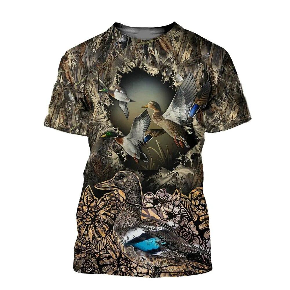 Мужская футболка с 3D-принтом  – обзор и цена Outdoor Hunting Graphic Tees