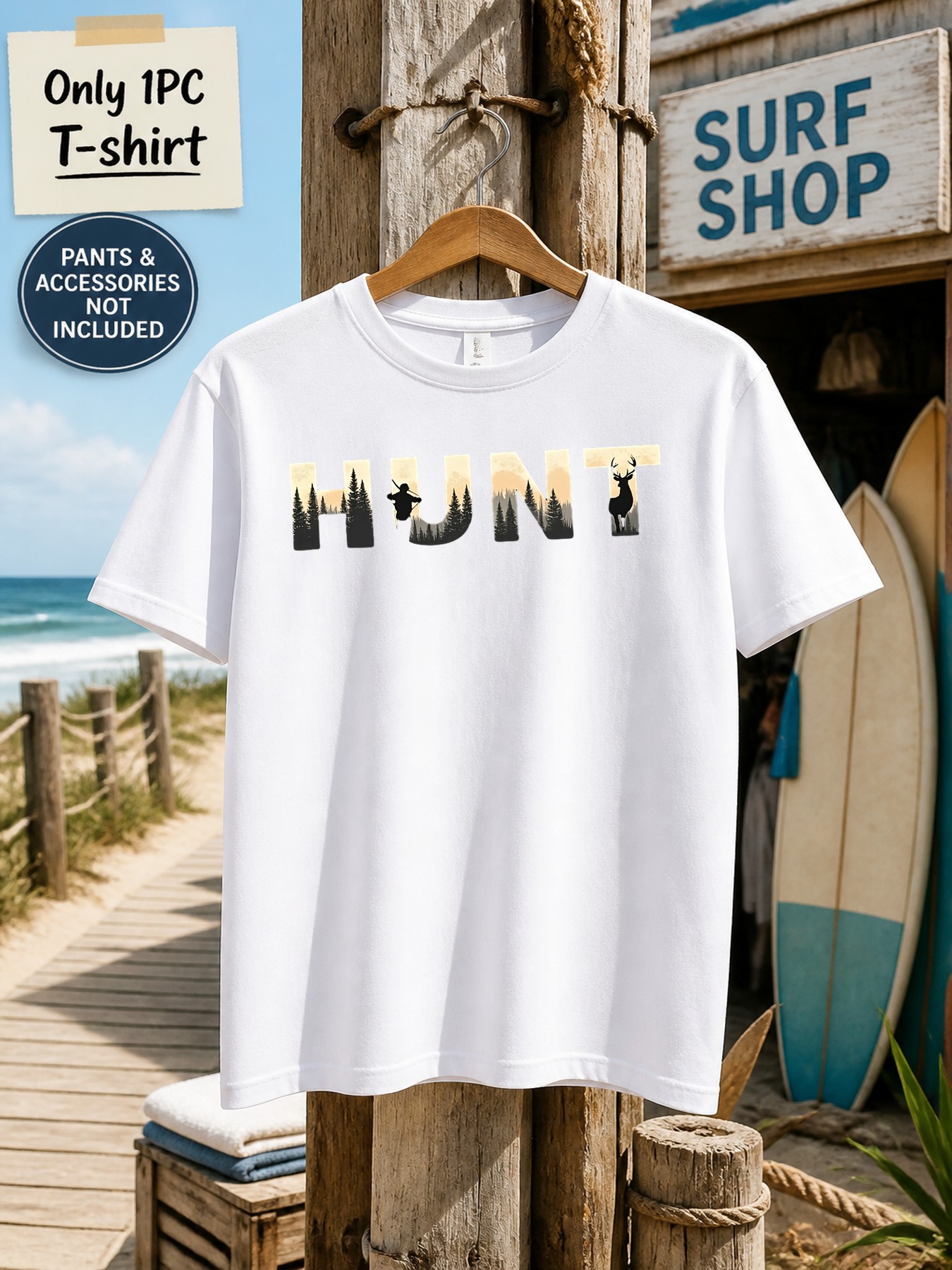 1 шт. Мужская футболка с принт – обзор и цена Outdoor Hunting Graphic Tees
