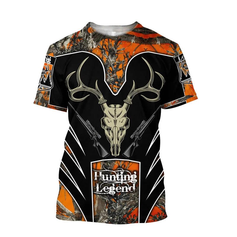 Цельная летняя мужская футболк – обзор и цена Outdoor Hunting Graphic Tees