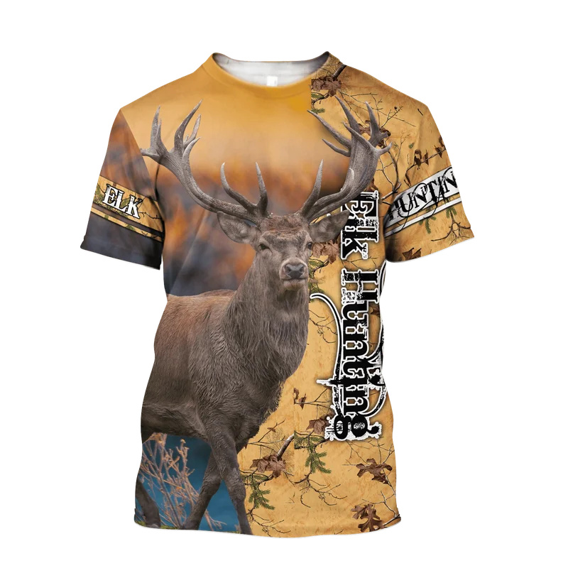 Цельная летняя мужская футболк – обзор и цена Outdoor Hunting Graphic Tees