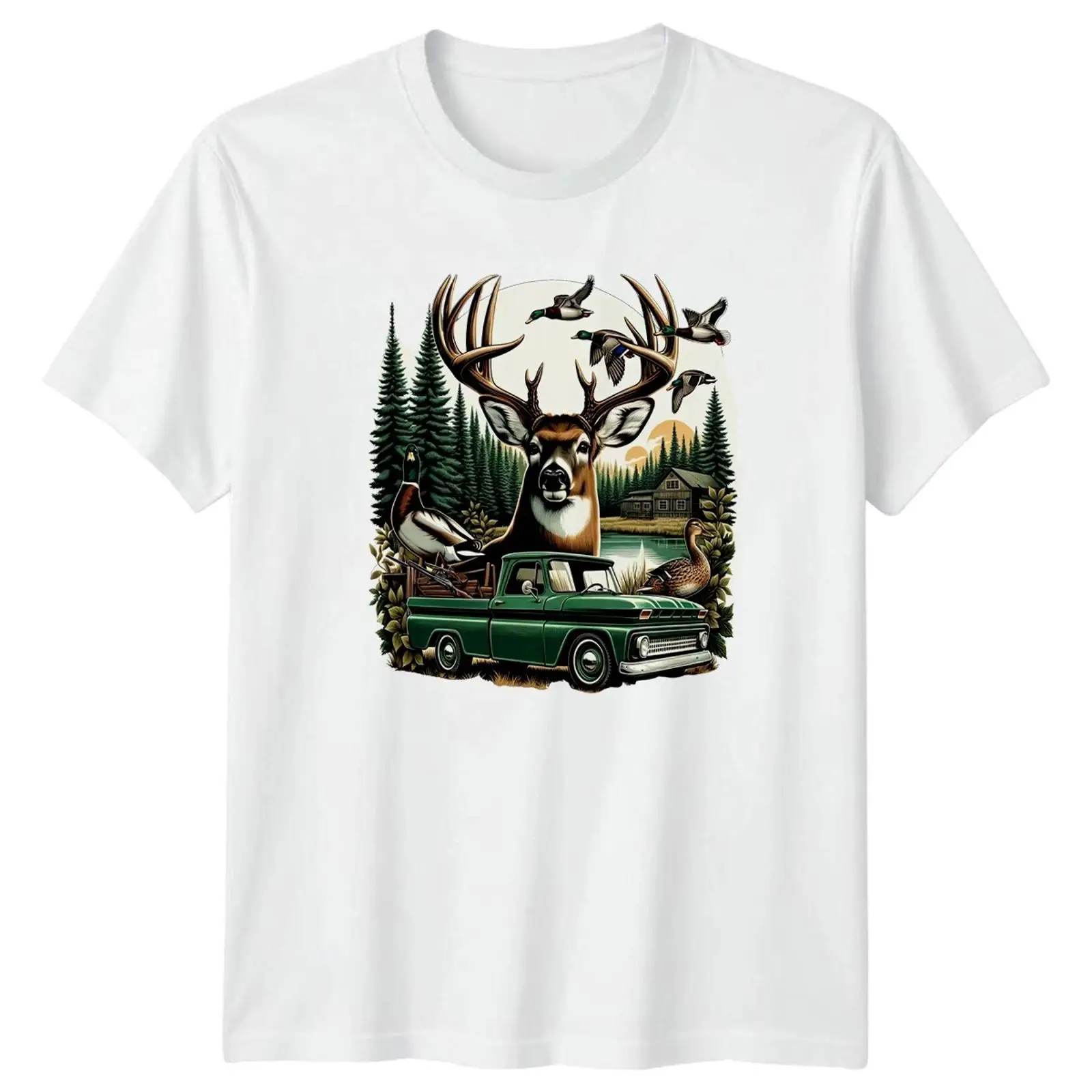 Мужская футболка Deer Duck Hun – обзор и цена Outdoor Hunting Graphic Tees